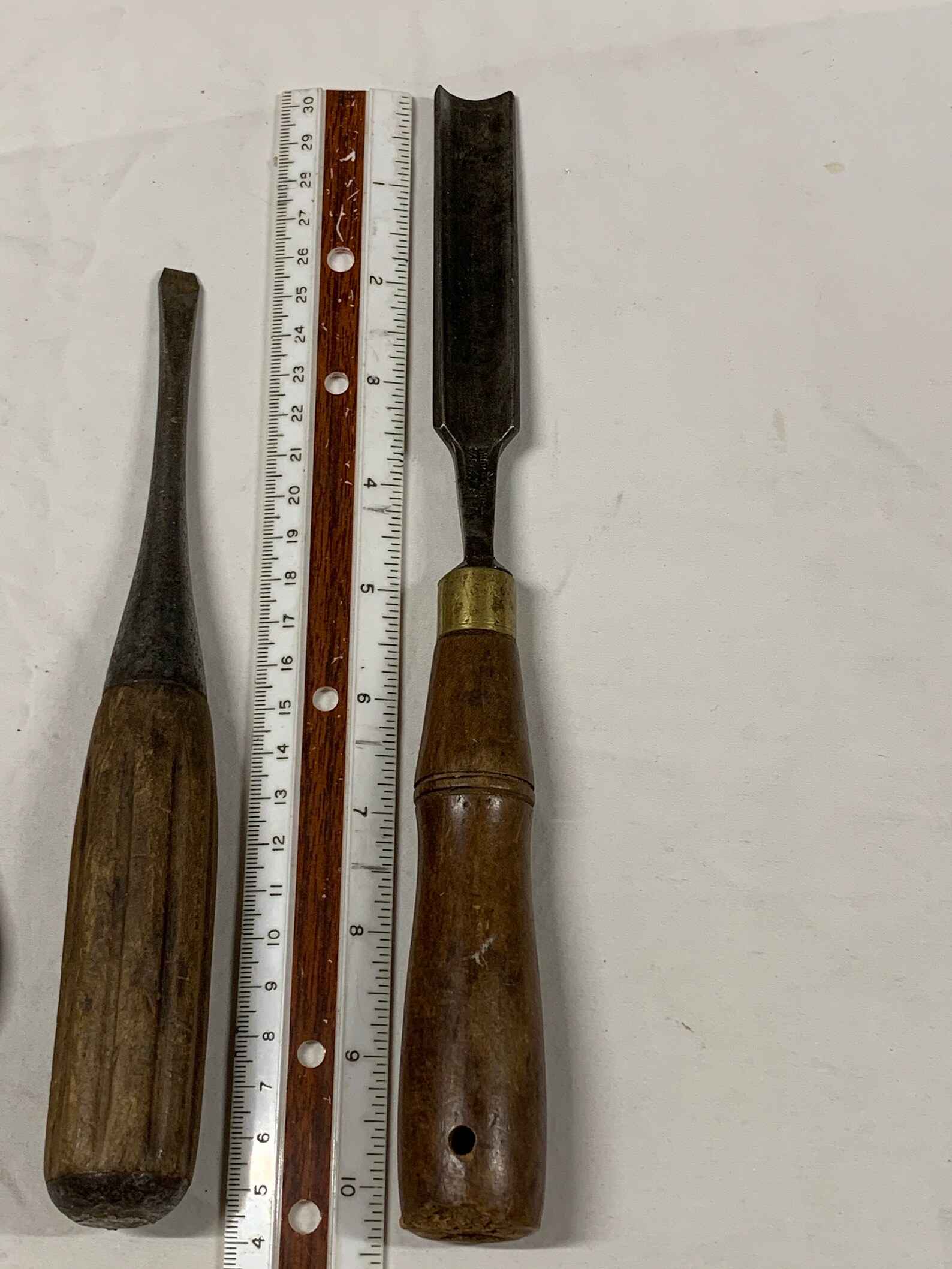Vintage hand tool. Two chisels and pair of pliers. Etsy