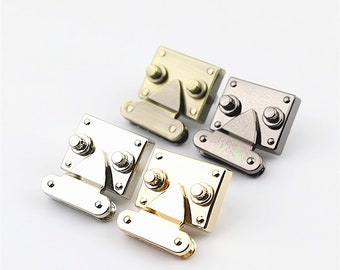 New product: bag hardware accessories, locks, buckles, twist locks for bags, handbag hardware, light gold locks, and clasps