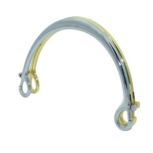 Bag handle, handle, spring buckle, connected handle, zinc alloy material, hanging plated image 2