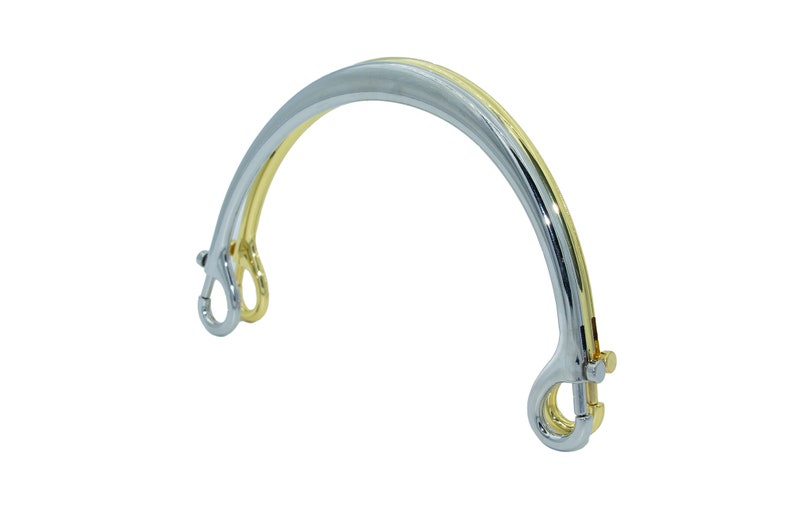Bag handle, handle, spring buckle, connected handle, zinc alloy material, hanging plated image 2