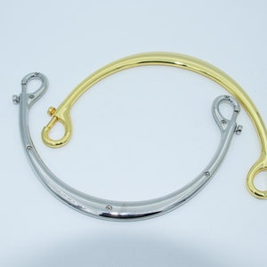 Bag handle, handle, spring buckle, connected handle, zinc alloy material, hanging plated image 7