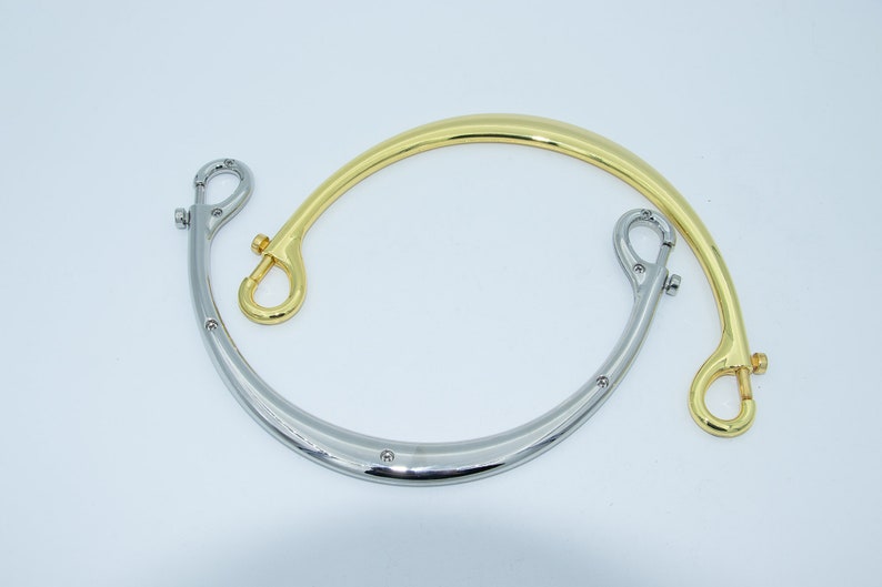 Bag handle, handle, spring buckle, connected handle, zinc alloy material, hanging plated image 7