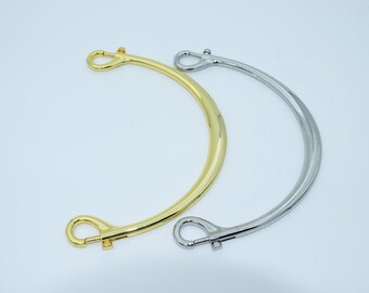 Bag handle, handle, spring buckle, connected handle, zinc alloy material, hanging plated