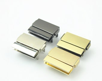 Thickened lock clasp for luggage and handbags Twist-and-press lock for bags Light gold lock clasp Latch lock