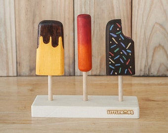 Wooden Ice Cream Toy - Popsicle Set