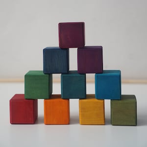 Rainbow Cubes 30 pieces with tray