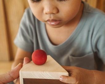 Wooden Cake Toy - Slice of Tiramisu- Wooden Birthday Cake