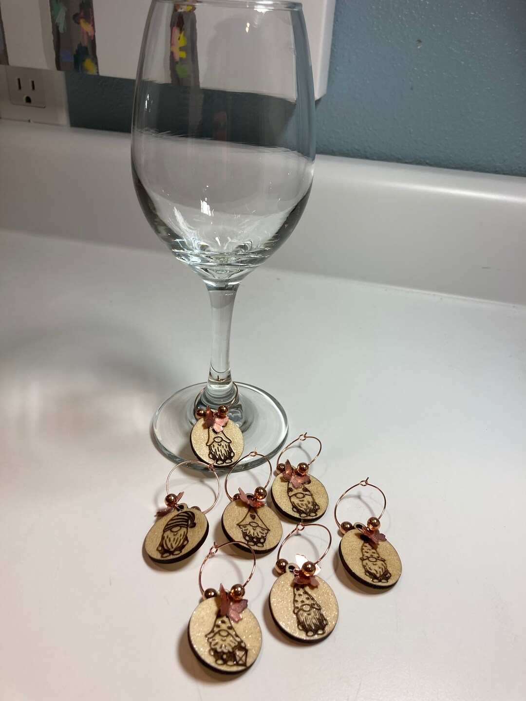 Gnomes Wine Charms Etsy