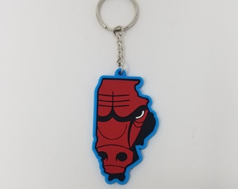 Chicago Bulls Keychain - Etsy