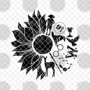 Zauberer Magische Sonnenblume; SVG; Schnittdatei