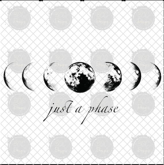 15 PNG Digital Blood Moon Lunar Phases Instant Download 