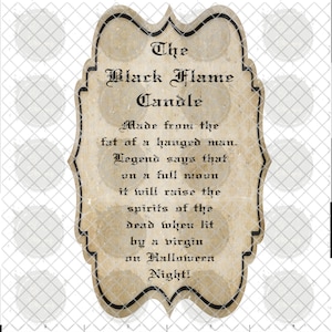 Schwarze Flammenkerze Gedicht Vintage