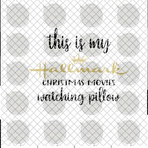 Hallmark Christmas Movie Watching Pillow