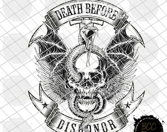 Death Before Dishonor Digital Download - Military & Law Enforcement SVG and PNG