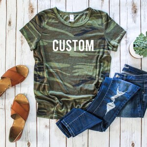Cute camo shirts for juniors clearance