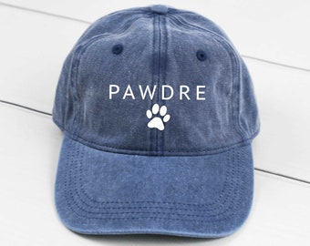 Dog Dad PAWDRE Dad Hat, Pigment Dyed Unstructured Baseball Cap, Gift For Him, Gift For Dog Dad, Dog Dad Life, More Color Options