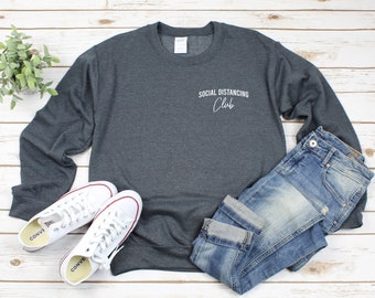 Heavy Blend Crewneck Sweatshirt Social 