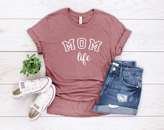 Mom Life SCRIPT Arch Unisex T-Shirt, Mom Shirt, Mom Shirt, Mom Gift, Mom Gift, Mom Shirts, Gift For Mom, Cool Mom Shirts, Mom Life Shirts