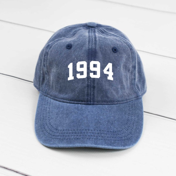 1994 Birth Year Dad Hat, Pigment Dyed Unstructured Baseball Cap, 30th Birthday Hat, 30th Bday, 30th Birthday Hat, Gift for 30th Birthday