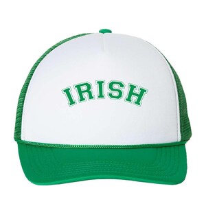 St Patricks Day, LUCKY Arch Trucker Hat Cap, Gift for Her, St. Paddy&#39;s Day Gift, Lake Hat, River Hat, Lucky Shamrock, Day Drinking, Irish