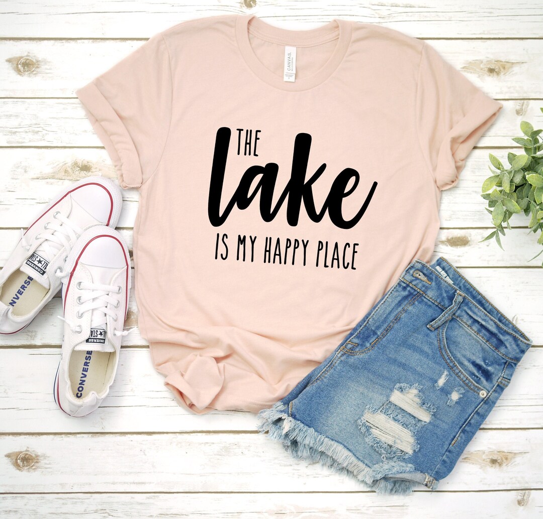 The Lake is My Happy Place Shirt Tshirt, Lake Life Shirt, Vacation Tee
