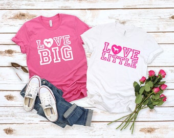 Big Little College Sorority shirts, LOVE Big LOVE Little sorority reveal shirts, Little sister, Big Sister, Big Little shirt, GBig GGBig