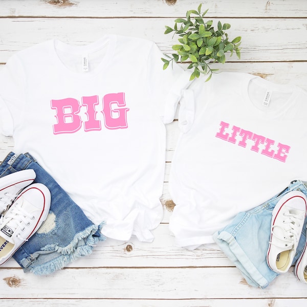 Big Little College Sorority shirts, Pink Western sorority reveal shirts, Little Sister, Big Sister, Big Little Shirt, GBig GGBig
