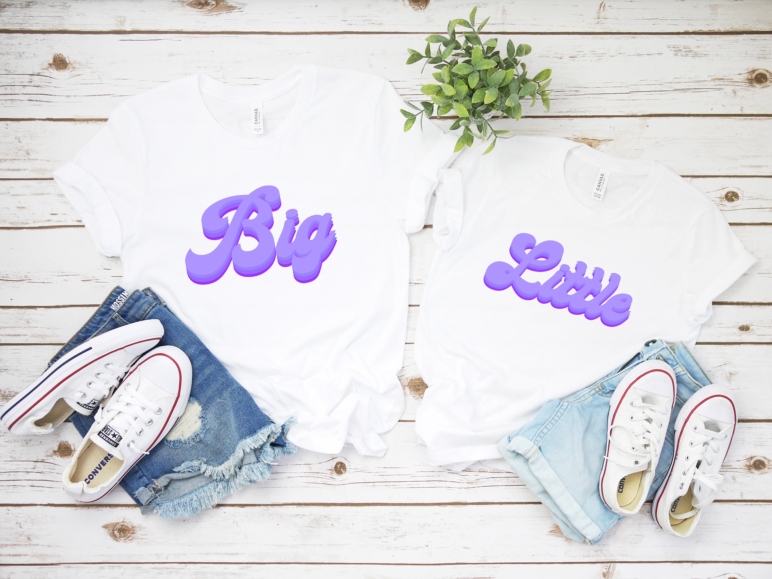 Big Little College Sorority Shirts, Purple Groovy Sorority Reveal