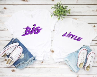 Big Little College Sorority shirts, Purple Brush sorority reveal shirts, Little Sister, Big Sister, Big Little Shirt, GBig GGBig