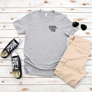 Cool Tio Left Chest T-Shirt, Uncle Shirt, Promoted To Tio, Gift For Uncle, Father&#39;s Day Gift, Gift For Brother, Gift For Him, Cool Tio, Tio