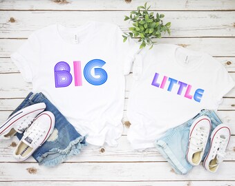 Big Little College Sorority shirts, Retro Colors sorority reveal shirts, Greek shirt, Little sister, Big Sister, Big Little, GBig GGBig