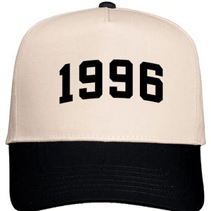1996 Birth Year EMBROIDERED Five-Panel Twill Hat, 30th Birthday Hat, 30th Bday, 30th Birthday Hat, Gift for 30th Birthday, 30th bday gift image 6