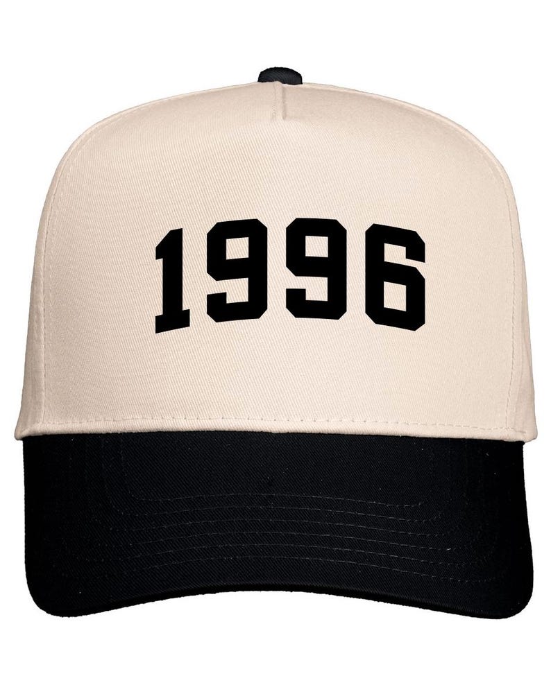 1996 Birth Year EMBROIDERED Five-Panel Twill Hat, 30th Birthday Hat, 30th Bday, 30th Birthday Hat, Gift for 30th Birthday, 30th bday gift image 6