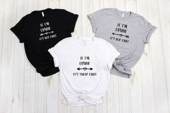 If I'm Drunk It's Her Fault Unicorn Funny Friends Couple Tank Top If I'm Drunk It's Her Fault Unicorn Funny Friends Couple Tank Top