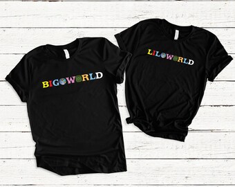 Big Little College Sorority Shirts, BIG world, Little World Sorority Reveal shirts, Little Sister, Big Sister, Big, GBig, Sisterhood Shirts