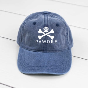 Pawdre DOG BONES Dad Hat, Pigment Dyed Unstructured Baseball Cap, Gift For Him, Gift For Dog Dad, Dog Dad Life, More Color Options
