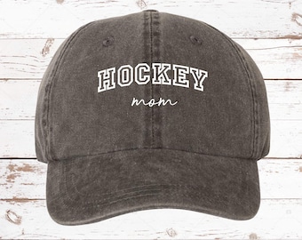Hockey Mom Arch Pigment Dyed Unstructured Cap, Hockey Mom, Hockey Game, Hockey Mom, Hockey Game, Hockey Mom, Hockey Hat, Hockey Mama