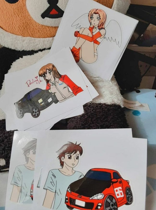 Initial D And Mf Ghost Character Cars Cute Chibi Decals Etsy Initial D And Mf Ghost Character Cars Cute Chibi Decals Etsy