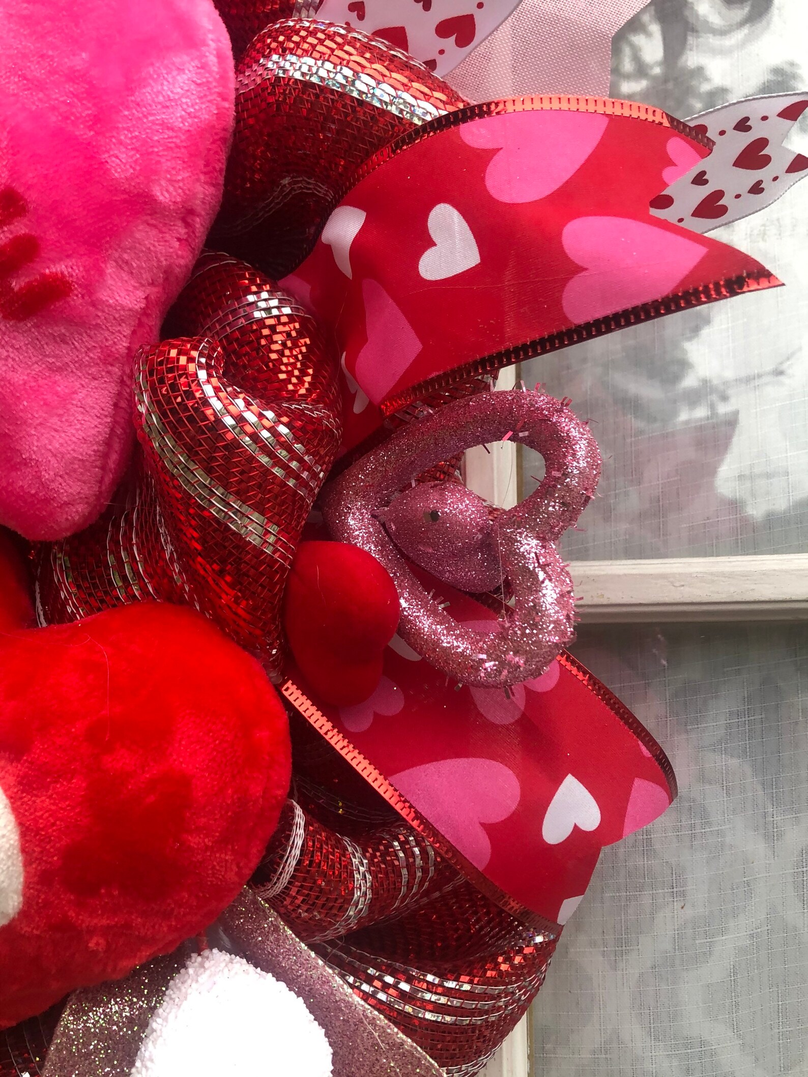 Three Heart Valentine Swag Valentine Swag Valentines Day Etsy