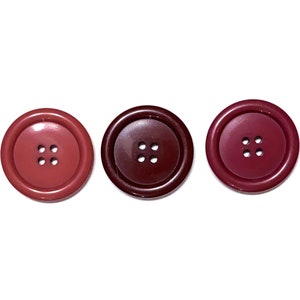 28mm Coat Buttons in 3 COLOR OPTIONS: 1 1/8" Glossy Oversize Vintage 70s Button (Set of 2-12)
