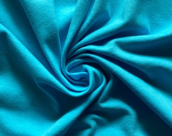 Sky Blue COTTON Stretch Jersey Knit: 60" Wide Deadstock Apparel Fabric by the Yard