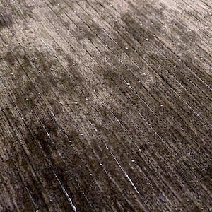 52&quot; Piece Chenille Brown / Charcoal & Silver Thread Sparkle Stripe - Soft! Pretty Sheen - Decor / Upholstery Deadstock Fabric [F1103]