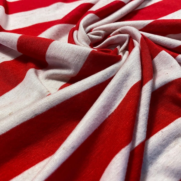 Stripe Knit Fabric Etsy