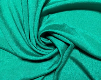 2 YDS crêpe de Chine formele kleding Stof: 60" breed turkooisgroen restant kledingstof