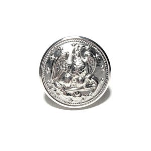 Set of 2-24 Antique WATERBURY Pre-1965 US NAVY Buttons - 7/8&quot; | 22mm - Deadstock Vintage Rare Military Dress Uniform Coat Buttons [B2033]