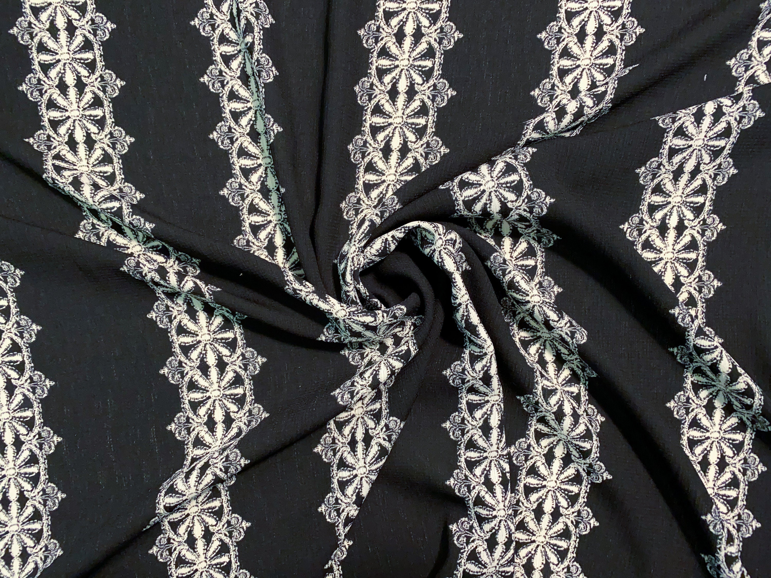Stripe Lace Fabric 