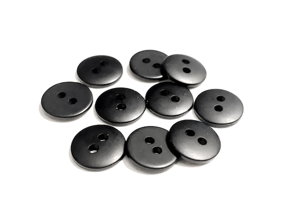 50 piezas, botones negros de 2 agujeros, botones de , patrón de café  surtido para manualidades de bricolaje, accesorio de ropa Soledad Botones  de madera negros de 2 agujeros