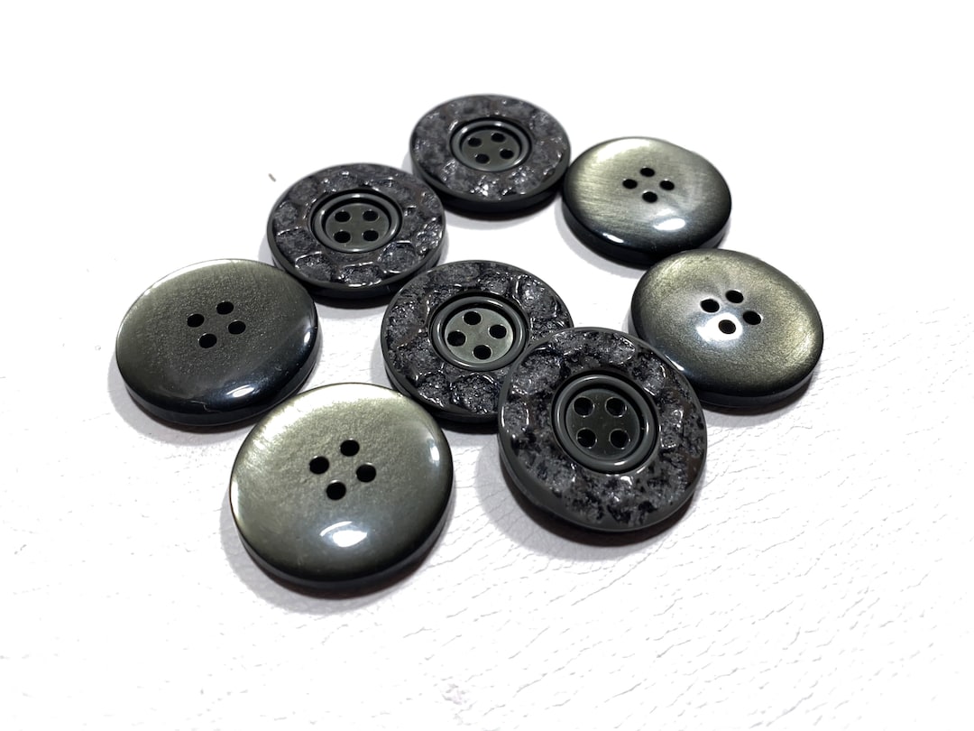 25mm SAGE Faux Stone Buttons: 1