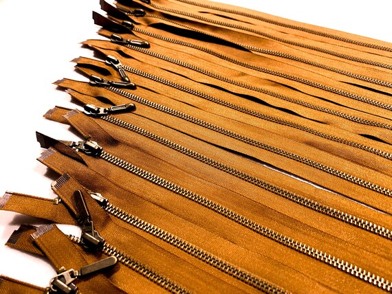 Sourcing Map 100 Fermi A Scorrimento Per Cerniera A U - Color Bronzo - Ricambi Per Riparazione Borse E Giacche