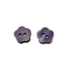 Set of 12-50 Purple Flower 1/2&quot; Marbled Shimmer Buttons - 1/2 inch | 12.5mm - High Quality Resin / Vintage 90s Sewing / Craft Button [B3378]